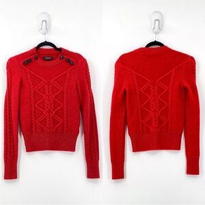 Isabel Marant Dustin cable-knit wool-blend sweater